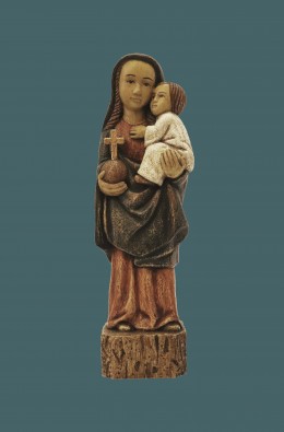 Our Lady And The Child - Green / Ocher -...