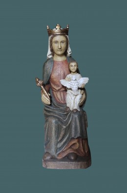Our Lady Of Rosay - Red / Blue - 42 Cm