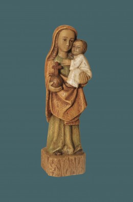 Our Lady And The Child - Ocher / Green -...