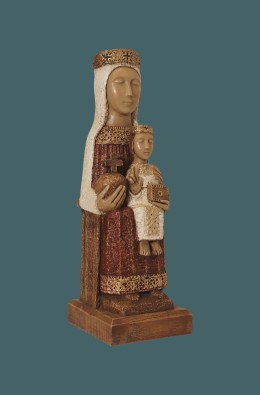 Virgen Del Pilar - Rojo / Blanco - 25 Cm