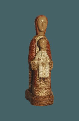Our Lady Gate Of Heaven - Red / White - 20 Cm