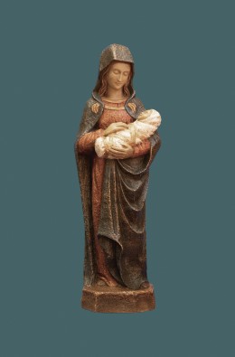 Our Lady Of Autun - Red / Blue - 27 Cm