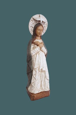 Our Lady Of Advent - White / Blue - 58 Cm