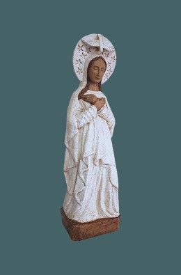 Our Lady Of Advent - White / White - 58 Cm