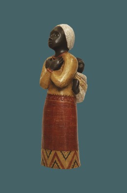 Our Lady Mother Of África - Red / Ocre -...