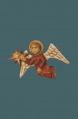 Angel With Star - Red - 8 Cm