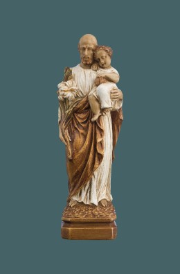 Saint Joseph With Holy Child - Brown /...