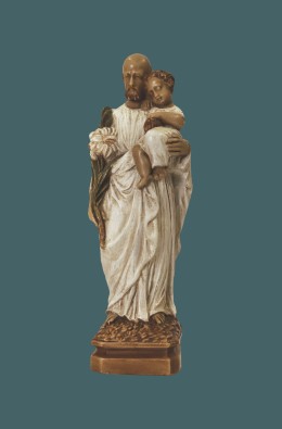 Saint Joseph With Holy Child - White - 14 Cm