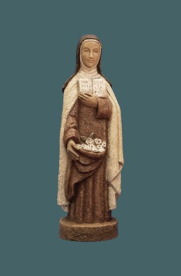 Saint Thérèse Of Lisieux - Brown - 24 Cm