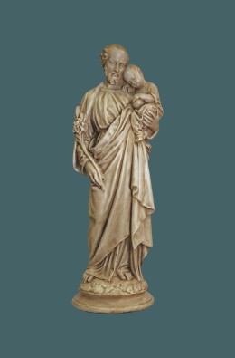 Saint Joseph And Holy Child - White - 61 Cm