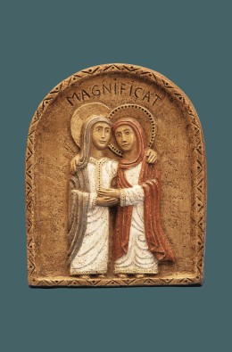 The Visitation - Low Relief - Brown - 20 Cm