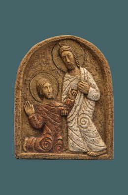 The Resurrection - Low Relief - Brown - 20 Cm