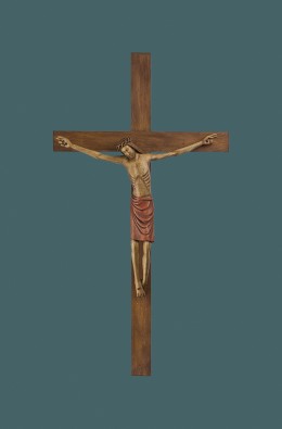 Christ Rhénan With Cross - Red - 60 / 1,35 M