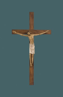 Cristo Rhénan Com Cruz - Branco - 70 / 1,30 M