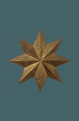 Estrela Grande Dourada - 11 Cm