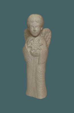 Angel - Autun Nativity Scene (stone tone)...