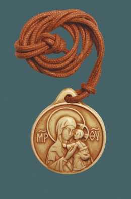 Medal Our Lady - Ivory Resin - 3,5 Cm