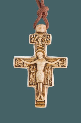 Saint Francis Cross - Marfinite - 4 Cm
