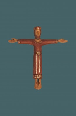 Cristo Sacerdote (sin Cruz) - Rojo - 20 Cm