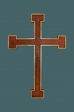 Cross Of The Christ Priest Of 30 Cm - Red...