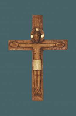 Cristo En Relieve Sobre La Cruz (para...