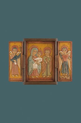 Holy Family And ArchAngels Triptych -...