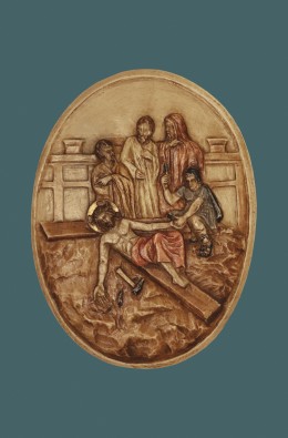 Jesus Is Nailed To The Cross - Medallion -...