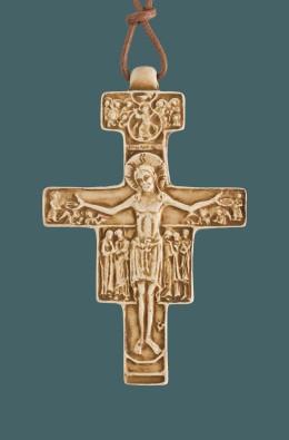Saint Francis Cross - Marfinite - 8 Cm