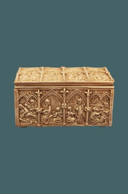 Reliquary Box - Ivory Resin - 8,5 Cm