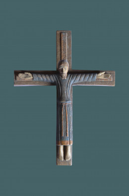 Cristo (Inspiração Batloo) -  Azul - 31 Cm