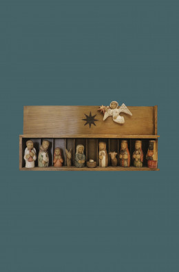 Nativity Scene 12 Figures - With Wood Case...