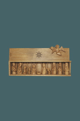 Nativity Scene 12 Figures - With Wood Case...