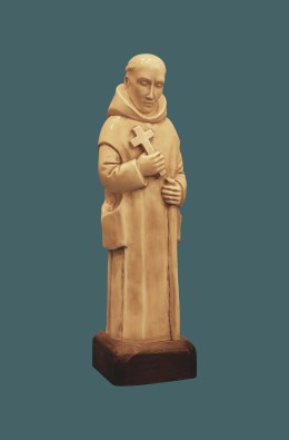 Saint Bruno - Ivory Resin - 36 Cm