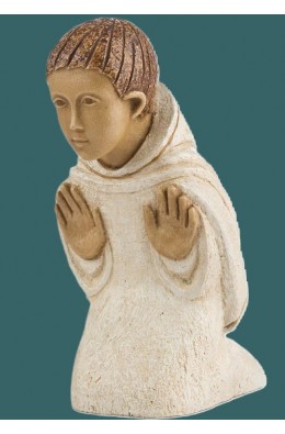 Kneeling Shepherd - White - 21 Cm